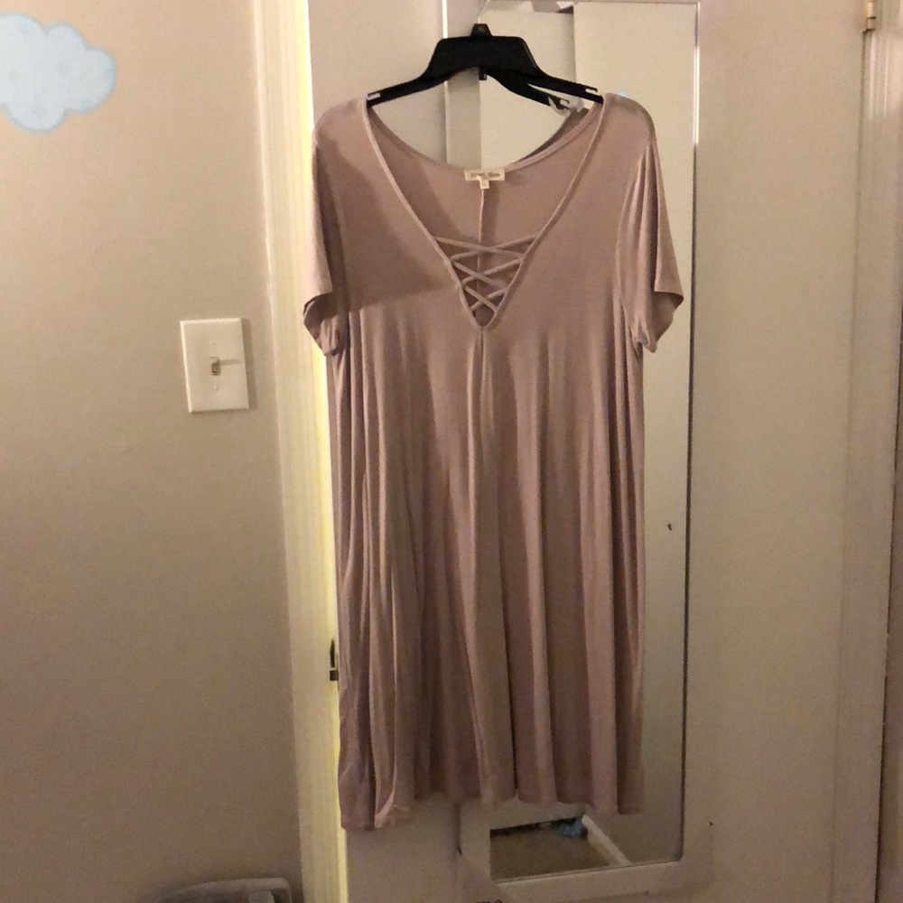 Tie front tunic